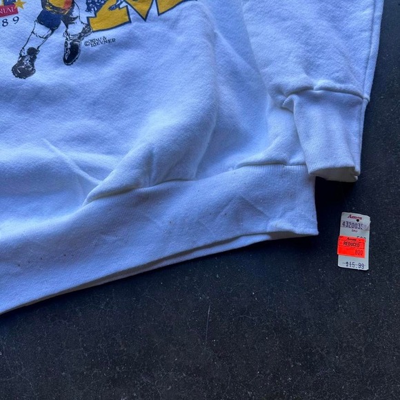 Vintage '89 Michigan Wolverines Football Roses Centennial Deadstock M - Picture 4 of 8